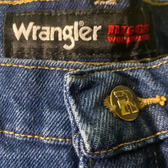 Wrangler Riggs Insulated Lining Denim Workwear Mens Jeans 36x32 Durable Warm - Picture 4 of 6